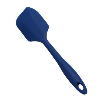 ユーロキッチン eurokitchen 一体型シリコンスパチュラ フィン型 中 青(ブルー)