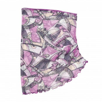 シルクのネックカバー(パープルピンク)