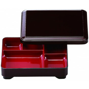 福井クラフト　6.5寸安べい弁当(蓋親)新溜消内朱 24025790
