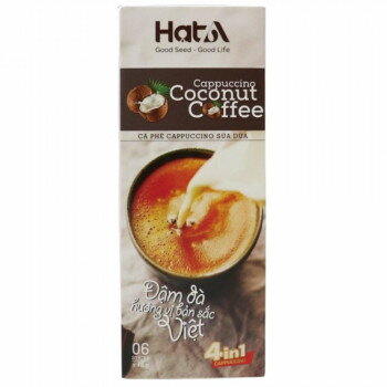 Hat A ハットアー カプチーノ ココナッツコーヒー(18g×6本) ×24箱セット