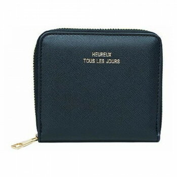 角シボラウンドミドル 財布 RK23-0912 BK