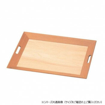 福井クラフト　木)2尺白木脇取盆クリアー仕上 50302240