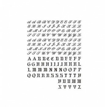 TSUMEKIRA(ツメキラ) Honey Chocoプロデュース アルファベット ハートスター ブラック ES-HNC-002