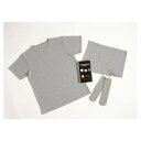 防災用品 真空下着3点セット グレー (半袖Tシャツ・ボクサーパンツ・靴下) SK-UW(F) SK-UW(F)