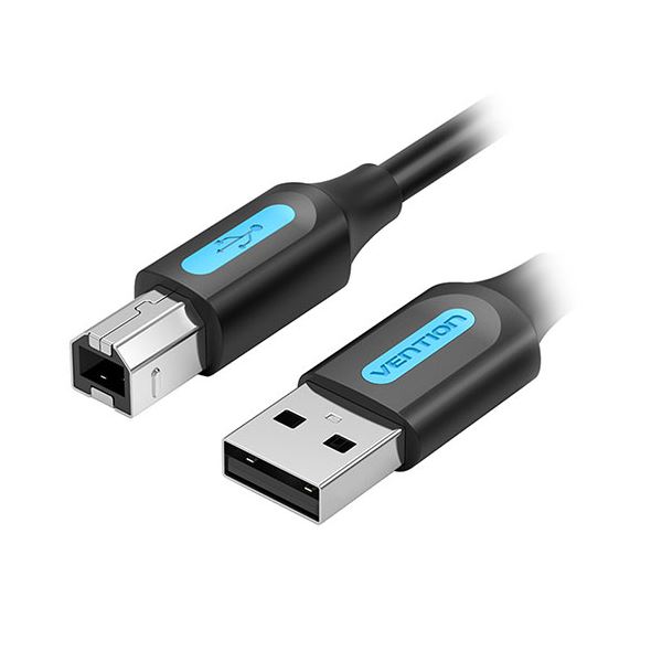【5本セット】 VENTION USB 2.0 A Male to B Maleケーブル PVC Type 3m ブラック CO-7224X5