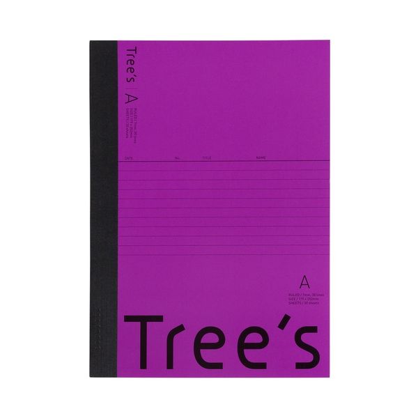 【まとめ】 Trees B5 A罫 30枚 パープル 【×10セット】(3)