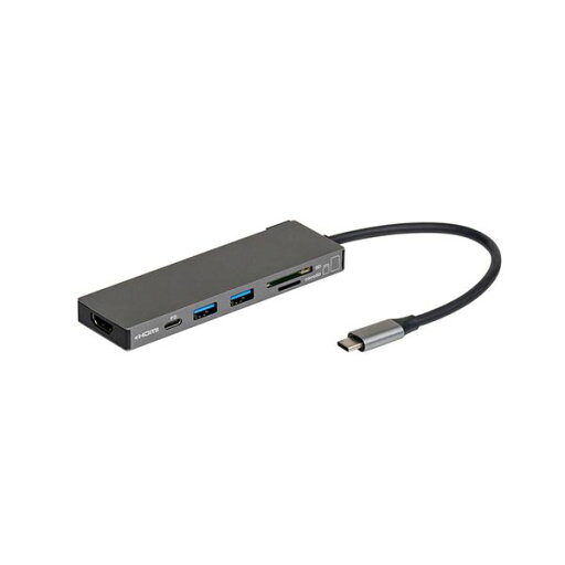 ナカバヤシ PD対応 USBType-Cアルミドッキングステーション STIX(スティックス) グレー 15cm UD-C01SGY 1個 ナカバヤシ PD対応 USBType-Cアルミドッキングステーション STIX(スティックス) グレー 15cm UD-C01SGY 1個