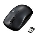 (まとめ)エレコム 3ボタン 無線IRマウスブラック M-IR07DRBK 1個【×5セット】(2)
