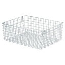 【2個セット】 ちどり産業 積み重ね ワイヤーバスケット LL 約幅50×奥行38×高さ18cm 55-13