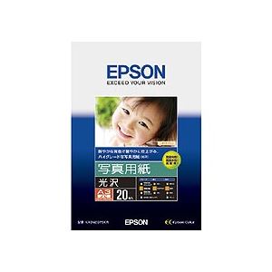 エプソン EPSON 写真用紙＜光沢＞ A3ノビ KA3N20PSKR 1冊(20枚)