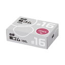 (まとめ)TANOSEE 輪ゴム #16 100g1箱【×10セット】