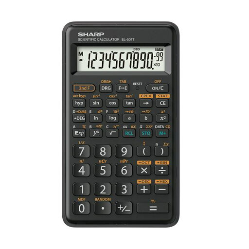 シャープ 関数電卓ピタゴラス エントリーモデル 10桁 ハードケース付 EL-501T-X 1台 シャープ 関数電卓ピタゴラス エントリーモデル 10桁 ハードケース付 EL-501T-X 1台
