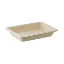 (まとめ)アヅミ産業 紙製小皿 未晒8E18-22 1パック(100枚)【×5セット】