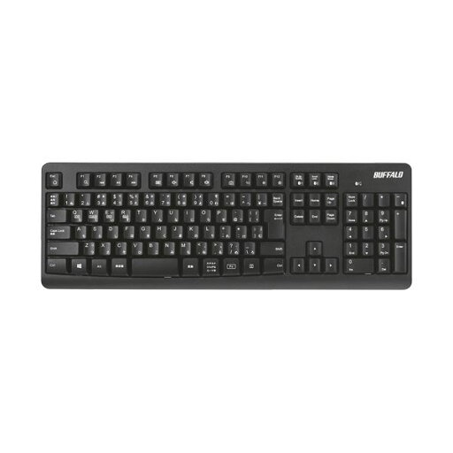 バッファローBluetoothフルキーボード スタンダード ブラック BSKBB100BK 1台 バッファローBluetoothフルキーボード スタンダード ブラック BSKBB100BK 1台