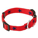 (まとめ)メリカジ スターカラー S レッド【×3セット】 (犬用品/首輪)(4)