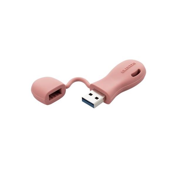 エレコム USBメモリ USB3.2(Gen1)対応 小型 キャップ付 誤消去防止機能ソフト対応 64GB ホワイト MF-USB3064GWH 1点
