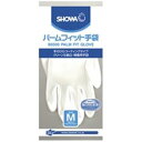 (まとめ)ショーワ パームフィット手袋 B0500 M 白【×10セット】