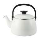 富士ホーロー コットンプラス ケトル2.5L ホワイト 24×18.5×21cm C6124616(3)