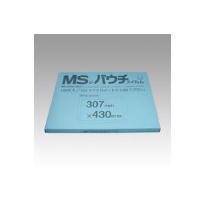 ■サイズ・色違い・関連商品■明光商会 MSパウチフィルム MP15-192267 100枚■明光商会 MSパウチフィルム MP15-220307 100枚■明光商会 MSパウチフィルム MP15-267375 100枚■明光商会 MSパウチフィルム MP15-307430 100枚[当ページ]■商品内容きっと見つかる最適なサイズと厚み。焼却時に有害ガスが発生しません。■商品スペック●150μm（0.15mm厚）●規格：A3判●外寸：横430×縦307mm※フィルムサイズは、パウチしたいものより周囲2?3mm以上大きなものをお選びください。これより小さいときれいにパウチできません。■送料・配送についての注意事項●本商品の出荷目安は【1 - 4営業日　※土日・祝除く】となります。●お取り寄せ商品のため、稀にご注文入れ違い等により欠品・遅延となる場合がございます。●本商品は仕入元より配送となるため、沖縄・離島への配送はできません。[ MP15-307430 ]