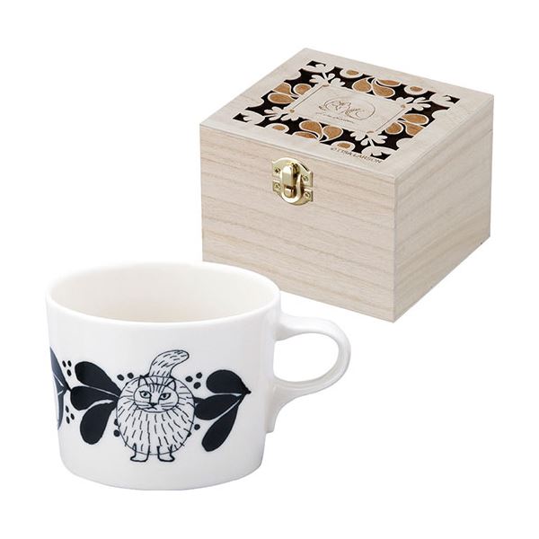 リサラーソン マグ(木箱入) ホワイト φ9.5×7cm C6098529