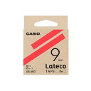 【5個セット】 カシオ計算機 Lateco 詰め替え用テープ 9mm 赤テープ 黒文字 XB-9RDX5