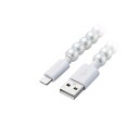 エレコム コードジュエリー &me USB-A - Lightningケーブル パール MPA-CJAL10PL(2)