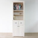 ペットトイレ収納シェルフ WH ホワイト 組立品【代引不可】(3)