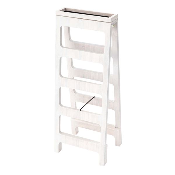 シューズラック 下駄箱 4段 約幅32×奥行25×高さ83cm ホワイト 木製 折りたたみ式 完成品 玄関 エントラ..