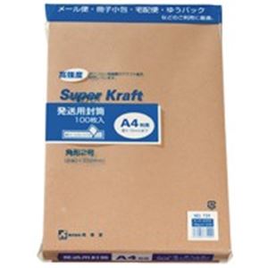（まとめ）高春堂 スーパークラフト封筒 角2 100枚 731【×2セット】