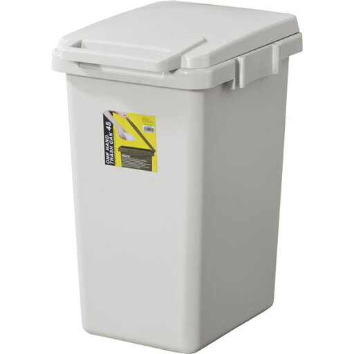 ダストボックス ゴミ箱 45L 約幅34.1×奥行45×高さ57.5cm グレー 日本製 ワンハンドトラッシュカン 完成品 ダストボックス ゴミ箱 45L 約幅34.1×奥行45×高さ57.5cm グレー 日本製 ワンハンドトラッシュカン 完成品
