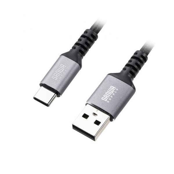 【5本セット】 サンワサプライ USB 2.0 Type-Cケーブル C-A ストレート 0.5m KU-CA05TKX5