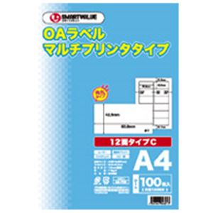 ジョインテックス OAマルチラベルC 12面100枚*5冊 A237J-5 ジョインテックス OAマルチラベルC 12面100枚*5冊 A237J-5