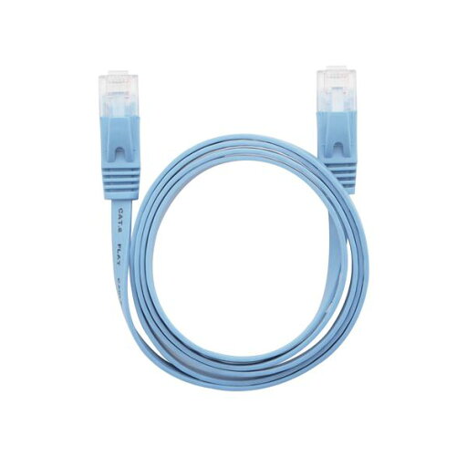 (まとめ) LANケーブル フラット CAT6 1m 青 AS-CAPC018 【×10セット】 (まとめ) LANケーブル フラット CAT6 1m 青 AS-CAPC018 【×10セット】