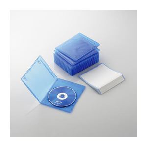 （まとめ）エレコム スリムBlu-rayディスクケース CCD-BLUS110CBU【×5セット】