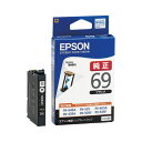 （まとめ） エプソン EPSON インクジェットカートリッジ ICBK69 ブラック 1個入 【×2セット】