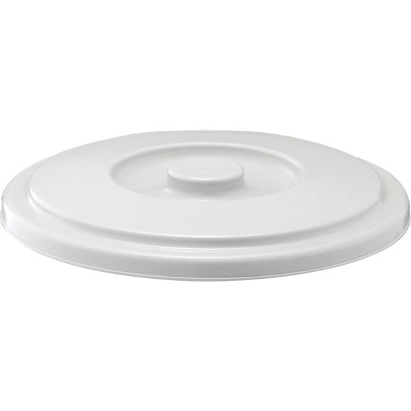 【20セット】 ポリバケツ/清掃用品 【フタのみ単品】 5SB用蓋 ライトグレー 丸型 『ベルク』 〔家庭用..