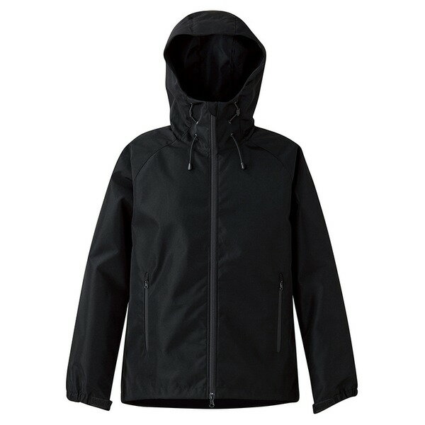 撥水加工 シェル パーカー M ブラック 表面フッ素系撥水加工 裏面アクリルコーティング 軽量 コンパクト 折りたたみ