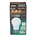 （まとめ） ELPA 長寿命シリカ電球 40W形 E26 ホワイト LW100V38W-W 【×35セット】