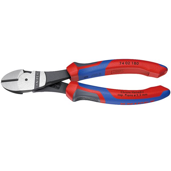 KNIPEX(クニペックス)7402-180 強力型斜ニッパー(硬線用) (SB)