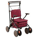 シルバーカー/手押し車 【スタンダードタイプ】 最大積載荷重:10.0kg 幸和製作所 『カゴノアL』 レッド 〔介護用品〕
