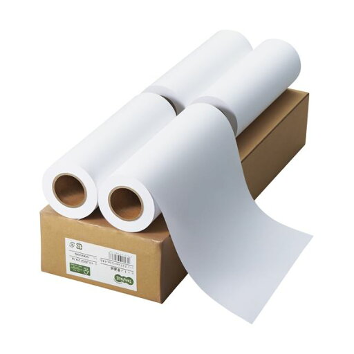 (まとめ) TANOSEE インクジェット用普通紙 A3ロール 297mm×50m 1箱(4本) 【×2セット】 (まとめ) TANOSEE インクジェット用普通紙 A3ロール 297mm×50m 1箱(4本) 【×2セット】