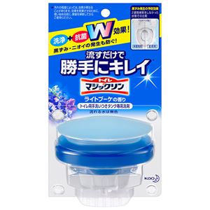 (まとめ) 花王 トイレマジックリン 流すだけで勝手にキレイ ライトブーケの香り 本体 80g 1個 【×5セット】