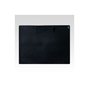 （まとめ） オープン クリップボード 再生ABS樹脂製 A4判ヨコ型 CB-201-BK 黒 1枚入 【×5セット】