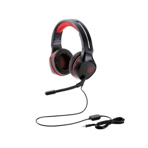 エレコム ゲーミングヘッドセット/両耳オーバーヘッド/4極ミニプラグ/50mmドライバ/極厚イヤーパッド/コントローラ付属/ブラック HS-G01BK エレコム ゲーミングヘッドセット/両耳オーバーヘッド/4極ミニプラグ/50mmドライバ/極厚イヤーパッド/コントローラ付属/ブラック HS-G01BK