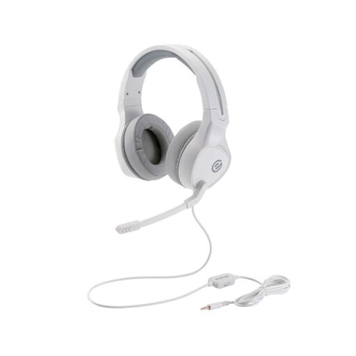 エレコム ゲーミングヘッドセット/両耳オーバーヘッド/4極ミニプラグ/50mmドライバ/極厚イヤーパッド/コントローラ付属/ホワイト HS-G01WH エレコム ゲーミングヘッドセット/両耳オーバーヘッド/4極ミニプラグ/50mmドライバ/極厚イヤーパッド/コントローラ付属/ホワイト HS-G01WH