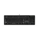 エレコム 有線フルキーボード/メンブレン式/メカニカルライク/USB(2.0)2ポート/1000万回高耐久/ブラック TK-FCM094HBK(2)