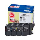 ブラザー インクカートリッジ LC213-4PK(2)