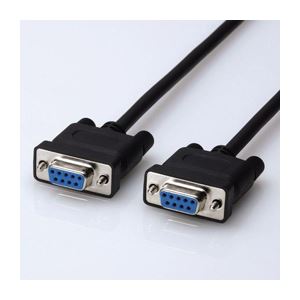 （まとめ）エレコム RS-232C環境対応ケーブル（ノーマル） C232N-ECO930【×2セット】
