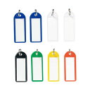 (まとめ) ソニック キーホルダー名札 NF-674 ソフト 小 【8個入り(青、白各2個、黒、赤、黄、緑各1個)】【×20セット】