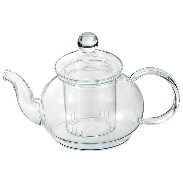 シンプル ティーポット/キッチン用品 【600ml】 耐熱ガラス製 『アサヒ』 〔台所 キッチン〕